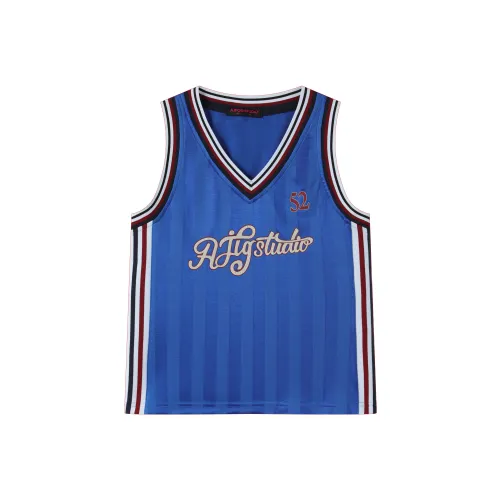 AJPG Лето Джерси Жилет Женские Синий