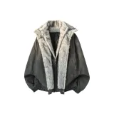 Tie-Dye Black (PU Leather Fabric)  
Тай-дай Черный (PU Кожа Ткань)