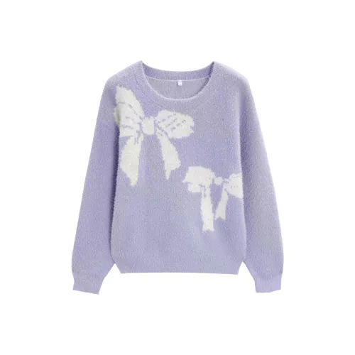 AIYIFU Lilac Women's Knitted Fabric AIYIFU Сиреневый Женский Трикотаж