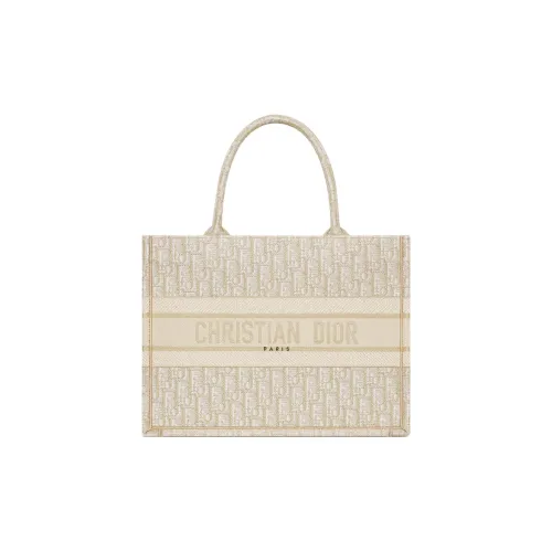 DIOR BookTote Хлопок с коровья кожа Сумка Средний Женские Золотой