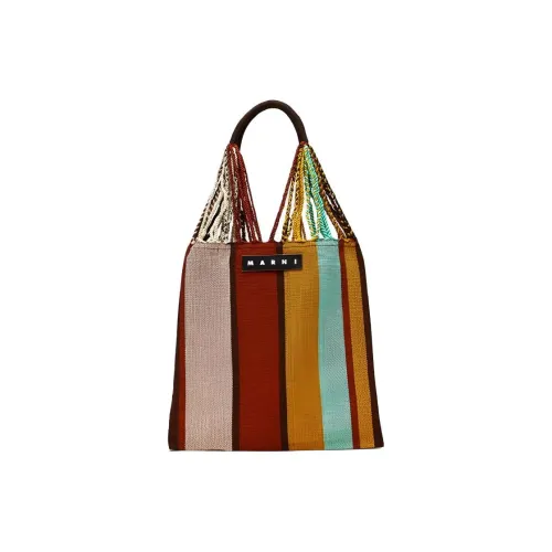 MARNI Ткань Hammock Сумка Сумка через плечо Маленькая Сумка Женская Красная Умбра Желтая