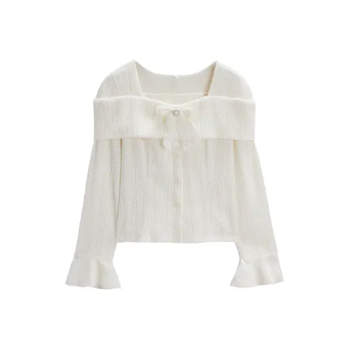 AIYIFU Абрикос Женские Рубашки