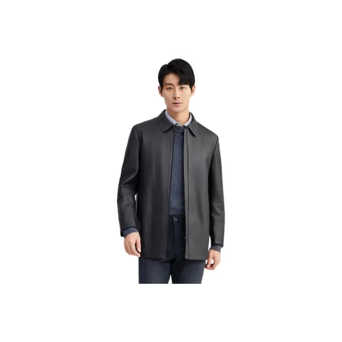 SUNDANCE Черные Мужские Кожаные Куртки