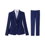 Синий деловой костюм + брюки