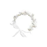 Белый жемчужный ободок с узором: 1 упаковка