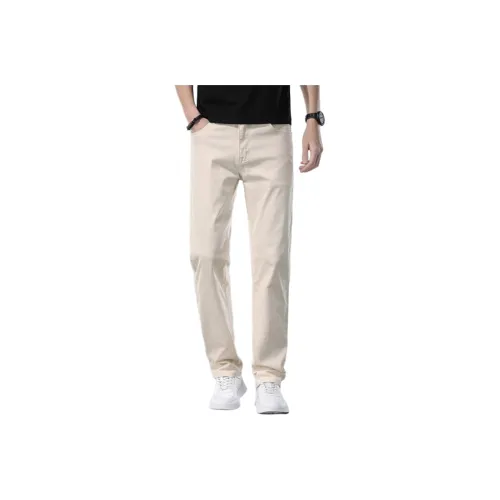 H 75 Абрикос Мужские Повседневные Штаны