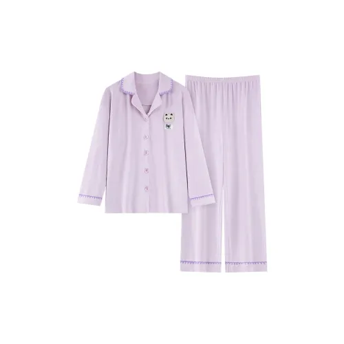 WANANNI Светло-фиолетовый женский пижамный комплект
