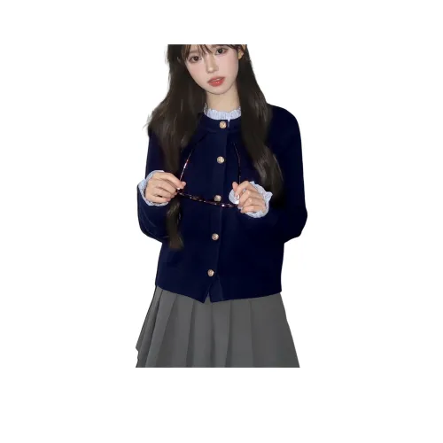 ONENINE34PM Темно-синий Синий Женский Трикотаж