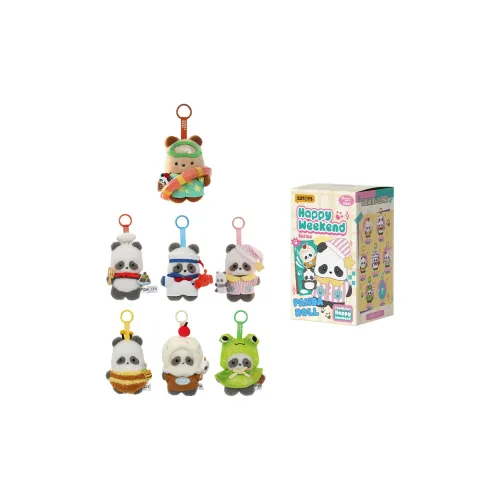 52TOYS Panda Roll Chubby Junior Счастье Weekend Plush Collection Слепые коробки