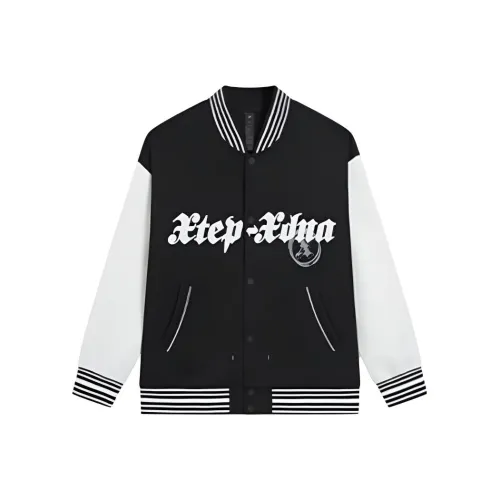 XTEP Глубокий Черный Унисекс Бейсбольные Джерси