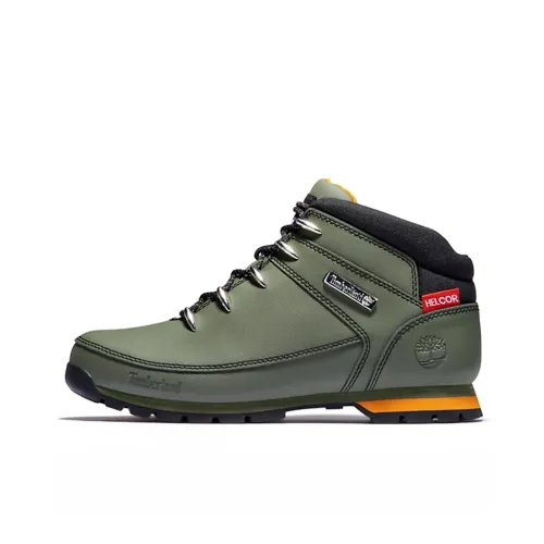 Timberland Euro Sprint Амортизация Противоскользящий Устойчивый к истиранию MID Топ Уличная обувь Мужская Зеленая