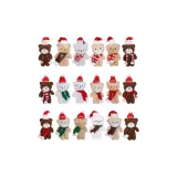 GJ365-382 Рождество Медведь с Золотым Брелоком Полная Коллекция Серия