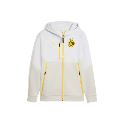 PUMA PUMATECH Серебряный Туманный Желтый Мужские Свитшоты