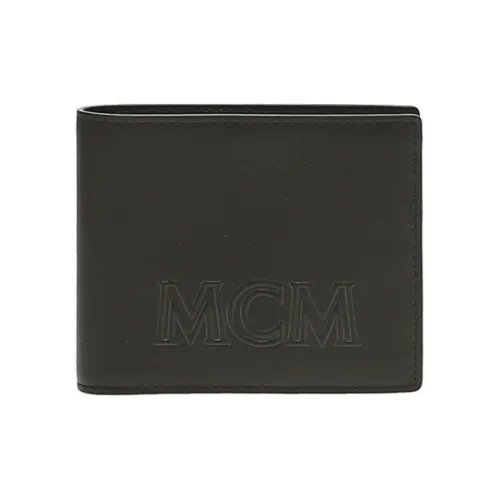 MCM Телячья кожа Кошелек Маленький Мужской Черный