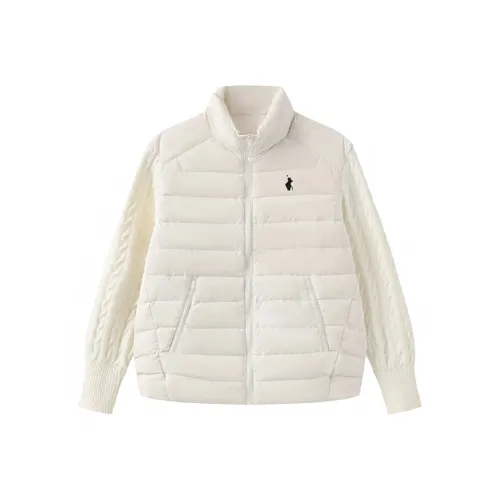 SISC Белый лунный свет Ribs Outfit Женские пуховики