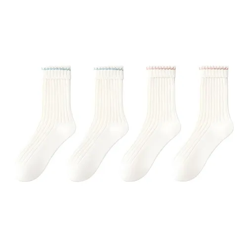 LUOLIAN Носки Crew Женские упаковка из 4 пар