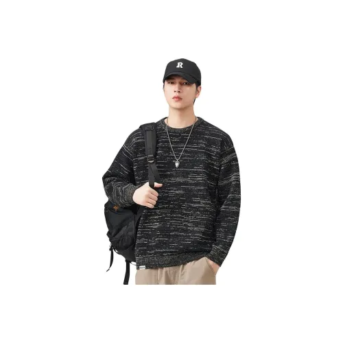 FAIRWHALE Черные Мужские Свитера