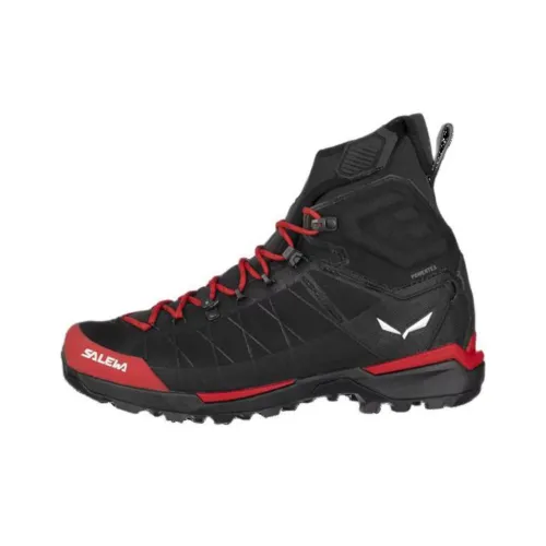 SALEWA Амортизация противоскользящий устойчивый к истиранию водонепроницаемый верх походная обувь женский красный черный