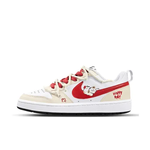 Nike Court Borough 2 Lucky Slip-resistant Low Top Скейтборд Кроссовки Light Yellow Baby