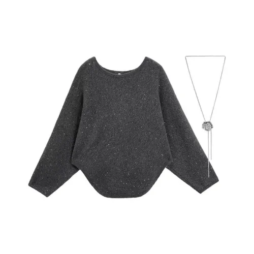 AIYIFU Темно-серый Женский Трикотаж