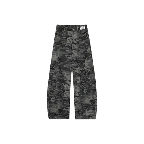 W7H1 Камуфляж Унисекс Джинсы