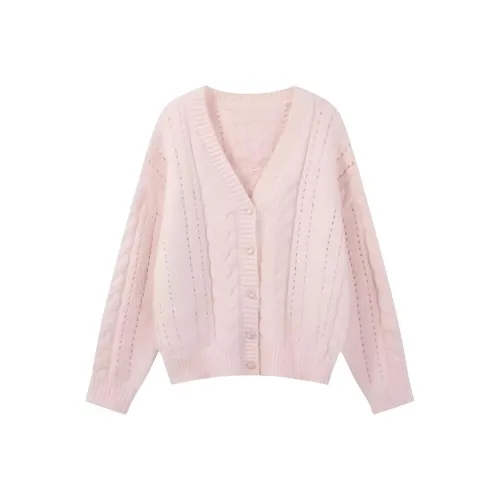 GUOZHEN Розовый Женский Трикотаж