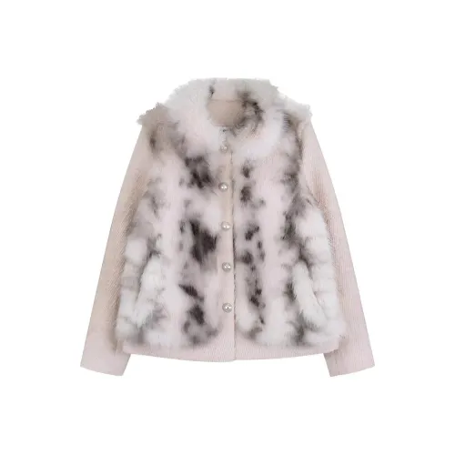 CHARM GLOW Серый Розовый Женский Мех