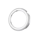 Посеребренный фарфоровый белый, вырез, полуперекрытый, имитация фарфора, стиль