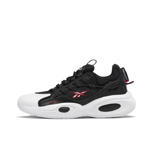 REEBOK Solution MID Амортизация Износостойкий MID Топ Винтажные баскетбольные кроссовки Унисекс Черный