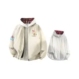 Хаки + Белый Серый Свитшот