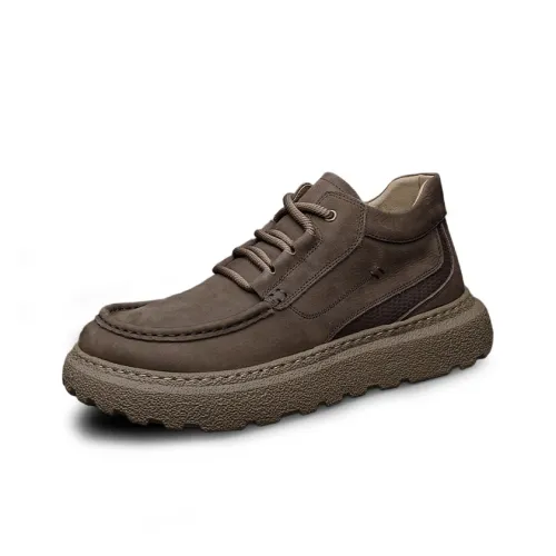 SENJIALUO Рабочие ботинки Высокие Топы Хаки Мужские