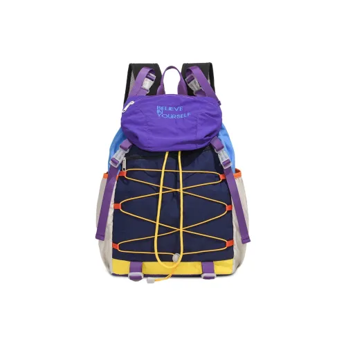 WXRX Oxford Рюкзак Стандартный Унисекс Фиолетовый Оранжевый