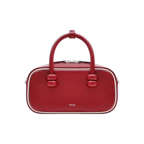 MUVA Коровья кожа Сумка Средний Женские Праздничный красный Карамельный коричневый Масляный Винтажный синий