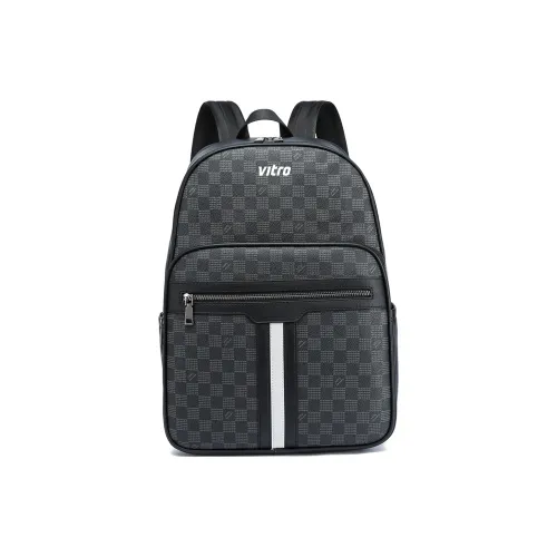 VITRO ПУ (полиуретан) Рюкзак Обычный Мужской Шахматный узор N Сетка