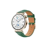 Классический ремень из телячьей кожи — зеленый [розовая золотая застежка]