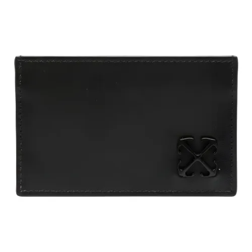 Off Белый Телячья кожа Держатель для карт Держатель для карт Мужской Черный Синий