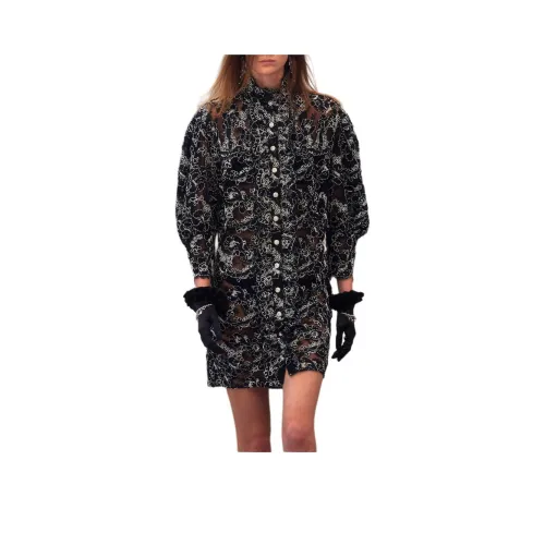 CHANEL 26C Длинное платье с длинными рукавами женское