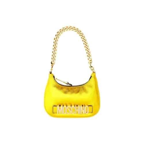 MOSCHINO Телячья кожа Сумка Сумка через плечо Женская Золотая