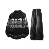 Черный топ + Черные брюки