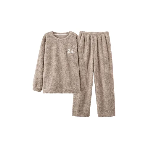 Aidai Светлый Кофейный Женский Пижамный Комплект
