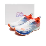 Белый и синий / Оранжево-красный