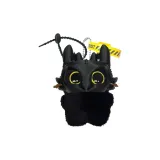 Маленькая маска Ночного Дракона, милый глаз, черный кот, кукла, украшение, черный шнур и желтый ремешок