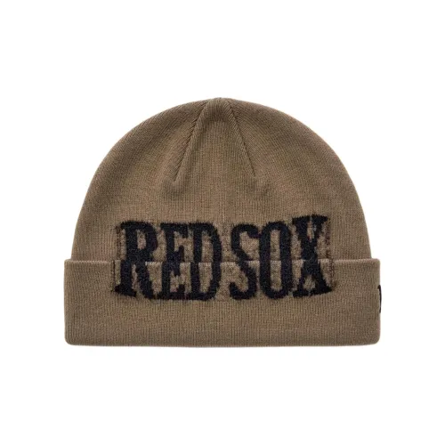 MLB Акриловые шапки-бини унисекс бежевого цвета