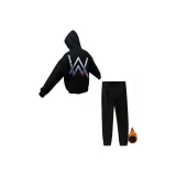 Черный с флисовой подкладкой, одежда, наборы - устойчивый к войне, атмосфера, свет, Jiahao