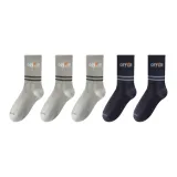 [5 пачек] Светло-серый + Светло-серый + Светло-серый + Темно-синий + Темно-синий