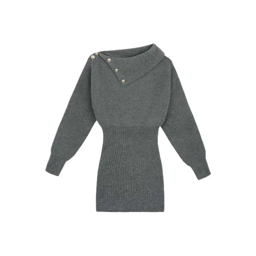 AHDO Длинное платье с длинными рукавами женское