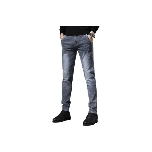 CHENYING Серый 1909 Унисекс Джинсы