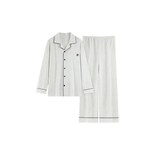 WANANNI Light Gray Men's Pajama Sets WANANNI Светло-серый мужской пижамный комплект