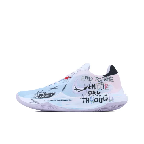 Nike Precision 6 Precision 6 Street Wave LOW Баскетбольные кроссовки Топ Мужской Белый Синий Фиолетовый