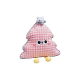 Розовый, пузырьки, сетка, рождественские деревья, куклы